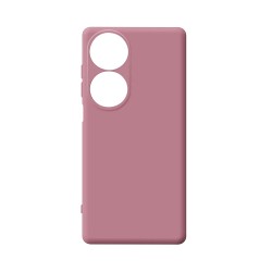 Funda de Silicona con Marco de Cámara para Huawei Honor 90 Smart/Honor X7B Rosa
